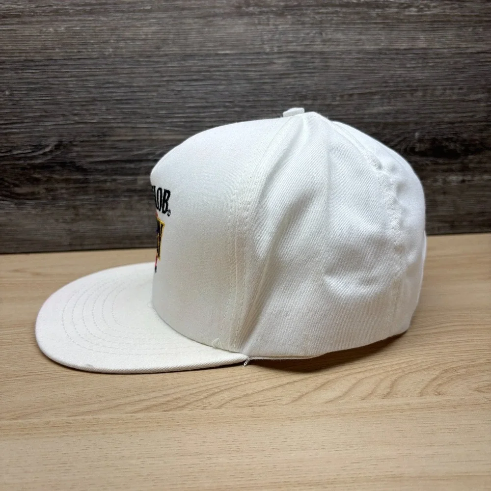 Vintage Michelob Dry Hat Cap Snap Back White Beer Advertising Promo 90s Retro